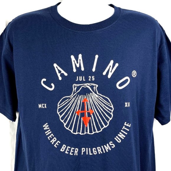 Camino Other - Camino Where Beer Pilgrims Unite San Jose CA Taproom L T-Shirt Large Mens Shell
